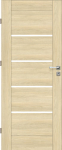 Laminuotos vidaus durys su užlaida VOSTER Vinci 10, kairinės, spalva White walnut, 2030x744x40 mm