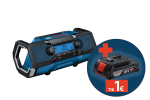 Akumuliatorinis radijas BOSCH Professional GPB, 18V-2 C SOLO, 18 V, 15 W, 06014A3000, be akumuliator