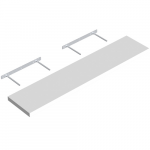 Lentyna VELANO, FS BI 118/24BI 1180x240 mm, baltos spalvos, DMX 65140