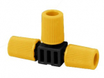 Micro-Drip laistymo sistemos jungtis HERVIN GARDEN+ HG-23333, T formos, 3 vnt., &Oslash;4,6 mm, su srauto r