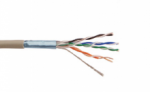 Kompiuterinis kabelis Cat5E/Ftp(Cu), 4x2x0,5 ekranuotas, viengyslis, varinis, baltos spalvos