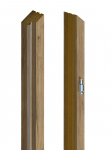 Laminuotų durų su užlaida stakta VOSTER, vertikali, kairinė, spalva Italian walnut, matmenys 2063 x