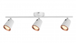 Kryptinis &scaron;viestuvas RABALUX Solange, LED, 3 x 6W, 230V, 3000K, 3 x 380 lm, IP20, metalinis, baltos
