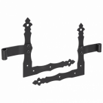 Lankstas DOMAX, ZNO 250/10 C, 250 x 200 x 3 mm, de&scaron;inės ir kairės pusės, kampinis, juodos spalvos, 2