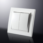 Jungiklis ORRO EP-02, 2 klavi&scaron;ų, įleidžiamas, kreminės spalvos, 10 A, 250 V, A550220036