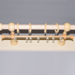 Karnizo bėgelis HESORA Su Furnitūra, Skersmuo 28 mm, ilgis 4,0 m, &scaron;viesios rudos spalvos