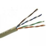 Kompiuterinis kabelis Cat5E/Utp(Cu), 4x2x0,5 neekranuotas, viengyslis, varinis, baltos spalvos