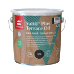 Aliejus terasoms ir lauko baldams TIKKURILA, Valtti Plus Terrace Oil , juodas, 2,7 l, vandens pagrin
