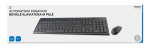 Kompiuterio klaviatūros ir pelės komplektas DELTACO Tb-114-Lt, bevielė klaviatūra ir pelė, 105 klavi