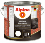 Dažai alkidinė emalė ALPINA Windows And Doors, 2,5 l, baltos spalvos, blizgūs langams ir durims