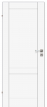Laminuotos vidaus durys su užlaida VOSTER Rumba, kairinės, spalva White matt, matmenys 2030 x 844 x