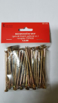 Medsraigčiai WHT, 4,5 x 80 mm, įleidžiama galva, cinkuoti, 50 vnt., pridėtas antgalis TORX20