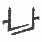 Lankstas DOMAX, ZNO 350/13 C, 350 x 300 x 4 mm, de&scaron;inės ir kairės pusės, kampinis, juodos spalvos, 2