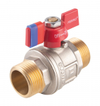 Pilno pralaidumo rutulinis ventilis FERRO Power, trumpa rankena, i&scaron;orė-i&scaron;orė, 3/4 "