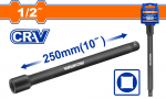 Smūginių galvučių prailgintojas WADFOW, 1/2&rdquo;, 50BV30, 250 mm, WMS5210
