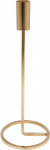 Žvakidė, metalinė, aukso sp., 105 x 105 x 255 mm