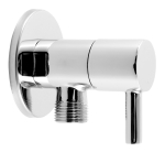 Kampinis ventilis FERRO ROTONDO Z295, su keramine galvute, G1/2 x 3/8, chromuotas, Z295