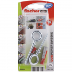 Dvikomponenčiai kai&scaron;čiai FISCHER Duopower, su O formos kabliu, 8 x 40 mm, 2 vnt.