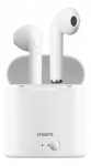 Ausinės STREETZ Tws-0008, Wireless, 350 mAh, su dėžute, BT5 baltos sp.
