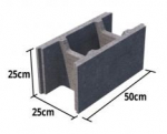 Blokeliai VBG Haus P25 Pamatiniai, matmenys 500 x 250 x 250 mm, 1 m3 - 32 vnt.