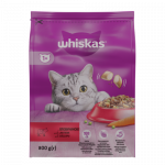 Sausas kačių ėdalas WHISKAS Adult, visavertis pa&scaron;aras su jautiena, 800 g