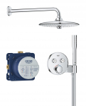 Potinkinė du&scaron;o sistema GROHE PRECISION SMARTCONTROL, su termostatu, Vitalio Joy 260mm lietaus galva