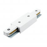 Kryptinių &scaron;viestuvų bėgelių montavimo jungtis DPM X-Line, tiesi, aliuminė, 33 x 20 mm, baltos sp., S