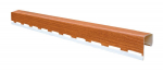 PVC J tipo profilis S 15 SIDING BOR, Ilgis 3,81 m, skirtas vėjalentei, auksinio ąžuolo spalvos