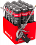 Klijuojančios putos PENOSIL Speedfix Eps&Xps 878, 750 ml x 12 vnt. + pistoletas putoms C1, universal