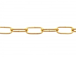 Dekoratyvinė grandinė POSAMO VAUKA, 1601/2,0mm, žalvariu dengtas plienas, 60 m