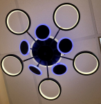 Pakabinamas LED &scaron;viestuvas BALTIK GAISMA Mx55682-5+5, 2 x 101 W, 3000-6500K, 230V, 12120 lm, 770 x 7