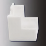 I&scaron;orinis kampas PVC kanalui SERT PLASTIK Sertp0201010, 20 x 10 mm, baltos spalvos, 4 vnt.