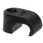 Laikiklis kabeliui BALTPLAST 6X9/25J, 6x9 mm, su vinuku, plok&scaron;čiam kabeliui, juodos sp., 25 vnt.