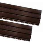 PVC pakalimo dailylentė SIDING BOR, Perforuota Matmenys 0,305 x 3,39 m, rudos spalvos, 1 lentelė - 1