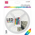 &Scaron;viesos diodų juostos komplektas AVIDE At-4267, LED 5 m, 7,2 W/m, IP65, RGB, 1650 lm, 12V, SMD5050,