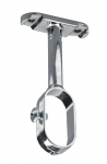 Laikiklis ovaliai rūbų kartelei, vidurinis HETTICH, d15/30 chromuotas, 9216207