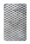 Vonios kilimėlis BENEDOMO, 50 x 80 cm, poliesteris, i&scaron; vir&scaron;aus rifliuotas, pilkos spalvos
