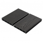 Terasinė lenta WOOMAX, matmenys 25x150x5600mm,pilka, su 3D medžio ra&scaron;tu, 1 lenta - 0,84 m2