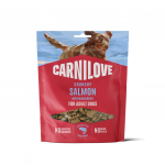 Skanėstas &scaron;unims CARNILOVE, tinkamas visiems &scaron;unims, su la&scaron;i&scaron;a ir mėlynėmis, tra&scaron;kus skanėstas, 200g