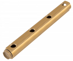 Žalvarinis grindinio &scaron;ildymo kolektoriaus sija FERRO RMD 1", 4 žiedų, 100 mm tarp lizdų, RMD04