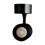Akcentinis &scaron;viestuvas TOPE Tela 80, LED, 7 W, 3000 K, 560 lm, IP20, juodos sp., 106 x 79 x 50 mm, 60