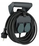Ilgiklis ELECTRALINE Cord With Organizer, 2 lizd., 10 m, su įž., 3 x 1,5, IP44, su dangteliais, su r