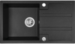 Plautuvė ODUS Barsa Od-321, 440 x 760 x 194  mm, akmens masės, juodos spalvos