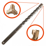 Trigubas grąžtas SPECIALIST+ Armature, armuotam betonui, SDS+ 12 x 200 x 260 mm.