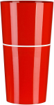 Plastikinis vazonas DOUBLE, Raudonos spalvos I&scaron;matavimai 22 x 22 x 27 cm., DDB 25, 06