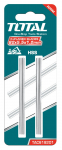 Obliaus peilių rinkinys TOTAL, 82X5.5X1.2 mm, HSS, TAC618201