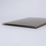 Polikarbonatinė dvisienė (kamerinė) plok&scaron;tė OLYMPIC, bronzinė, 8x1050x2000 mm, B8105200