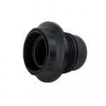 Lempos lizdas ELECTRALINE 71130, E27, su žiedu, plastikinis, juodos spalvos