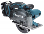 Akumuliatorinis diskinis metalo pjūklas MAKITA DCS552Z, 18 V, 51 mm, &oslash;136 mm, Be akumuliatorių ir kr