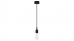 Pakabinamas &scaron;viestuvas RABALUX Roxy, E27, 1 x 60W, 230V, IP20, silikoninis, juodos sp., 80 x 1500 x